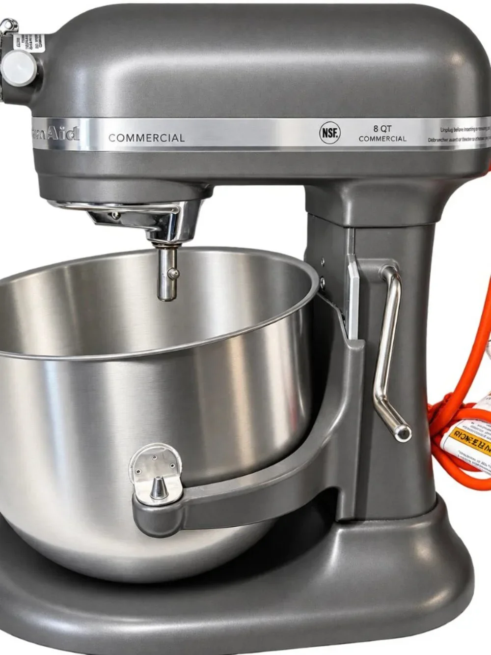 KitchenAid KSM8990DP 8 Qt Commercial Bowl-Lift Stand Mixer Silver NSF 10 Speed